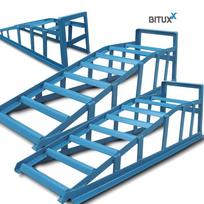 BITUXX tvirtų plieninių užvažiavimo rampų rinkinys, 2 vnt., 3000 kg