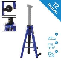 Reguliuojamas atraminis stovas automobiliams ir technikai, 12 t, 74–122 cm