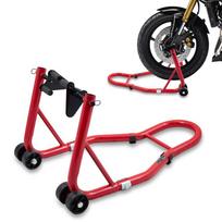Raudonas motociklo priekinio rato stovas, 250 kg