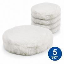BITUXX vilnonių 180 mm poliravimo antgalių su lipuku rinkinys, 5 vnt.