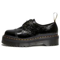 Dr. Martens 1461 Distressed Patent Leather Platform Shoes 'Black' Women's 27716001 36 juoda