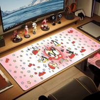 Pingu World Lace Solid Color Mouse Pad Large Gaming Table Cushion Non-slip Laptop Tablet Big Mousepad XXL Mat Mini PC Playmat With Lock edge 30cmx60cm(11.8x23.6inch)
