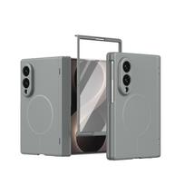 Case for Samsung Z Fold 8 7 6 5 4 8 Ultra with Screen Protector & Hinge Protection Wireless Charging Magnetic Shockproof Cover Case & Screen Protector&Galaxy Z Fold6 pilka spalva