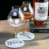 2 vnt. viskio taurė XX a. XX a. XX a. Profesionalus someljė krištolo vyno degustacijos puodelis Didelio pilvo mažos burnos kvapo brendžio snifteris 2XWhisky Nosing Cup 245ml brown