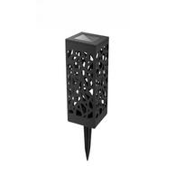 Saulės sodo šviestuvas Vandeniui atsparus lauko vejos šviestuvas Sodo saulės prožektorius Takelio kraštovaizdžio saulės požeminis šviestuvas Dekoracija Gatvė 1PC-warm black