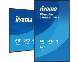 Iiyama ProLite LH6564UHS-B1AG 65-inch (165.1 cm) 4K UHD Monitor, HDMI/USB-C