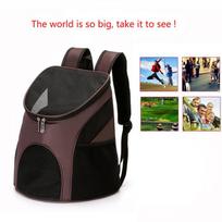 Foldable Outdoor Portable Pet Bag Breathable Mesh Cat and Dog Chest Backpack Chest Bag Pet Supplies kava