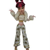 Monstering High Doll Clothing Set Dress Handmade Outfit Chinese Classic Doll Holiday Decors Clothes Girl Dressing Coat Pants