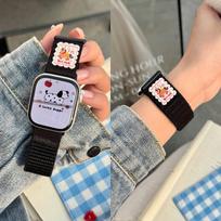 Compatible with Apple Watch 11: Velcro Woven Pony S10/9/8 Niche Replacement Strap. Series 10-11 [46mm] juoda