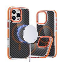 Case for iPhone 17 Pro / 18 Pro Fiber compatible with MagSafe orange