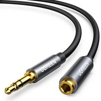 UGREEN AV118 10592 cable 3.5 mm mini jack (male) / 3.5 mm mini jack (female) 1m - silver