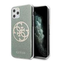 GUESS GUHCN58PCUGLKA iPhone 11 Pro khaki hard case 4G Circle Glitter