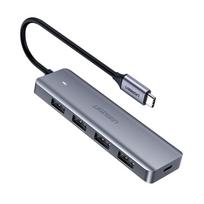 UGREEN USB Type C HUB - 4x USB 3.2 Gen 1 with USB-C power port gray (CM219 70336)