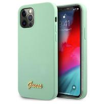 GUESS Metal Logo Script Case for iPhone 12 Pro Max 6.7 AND quot; - Green