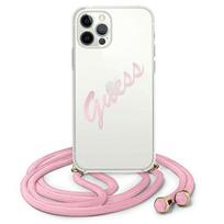 GUESS GUHCP12MCRTVSPI iPhone 12/12 Pro 6.1 AND quot; pink/pink hardcase Script Vintage