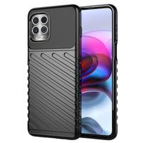 Hurtel Thunder Case Flexible Tough Rugged Cover TPU Case for Motorola Moto G100 / Edge S black