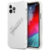 GUESS GUHCP12MKTRSVSI iPhone 12/12 Pro 6.1 AND quot; Transparent hardcase Vintage Script Silver