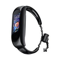 Hurtel Metal bracelet for Xiaomi Mi Band 3 / 4 / 5 / 6 band strap - black