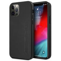 Mercedes AMG Leather Hot Stamped Case for iPhone 12 Pro Max - Black
