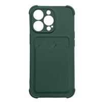 Hurtel Card Armor Case Pouch Cover for Xiaomi Redmi 10X 4G / Xiaomi Redmi Note 9 Card Wallet Silicone Armor Cover Air Bag Green