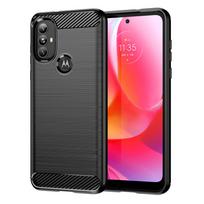 Hurtel Carbon Case Flexible case cover Motorola Moto G Power 2022 black