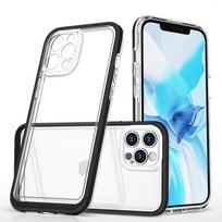 Hurtel Clear 3-in-1 case for iPhone 12 Pro Max, gel cover with black frame