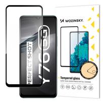 Wozinsky Tempered Glass Full Glue Super Tough Screen Protector Full Coverage with Frame Case Friendly for Vivo Y76 5G / Y76s / Y74s black