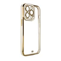 Hurtel Fashion Case Case for Samsung Galaxy A12 5G Gold Frame Gel Cover White