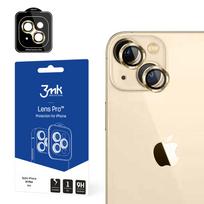 3mk Protection Camera glass for iPhone 14 Plus 9H for 3mk Lens Protection Pro series lens - gold