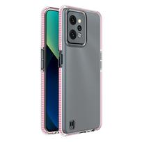 Hurtel Spring Case for Realme C31 silicone case with a frame light pink