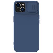 Nillkin CamShield Magnetic Silicone Case iPhone 14 Plus Magnetic MagSafe Cover with Camera Protector Blue