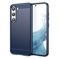Hurtel Carbon Case for Samsung Galaxy S23+ flexible silicone carbon cover blue