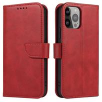 Hurtel Magnet Case for Samsung Galaxy S23 Ultra flip cover wallet stand red