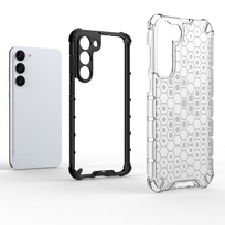 Hurtel Honeycomb case for Samsung Galaxy S23+ armored hybrid cover transparent
