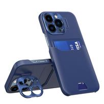 Hurtel Leather Stand Case for Samsung Galaxy S23 cover card wallet with stand blue