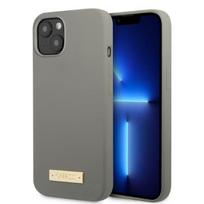 GUESS GUHMP13SSPLG iPhone 13 mini 5.4 AND quot; grey/grey hard case Silicone Logo Plate MagSafe