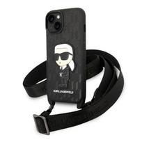 Karl Lagerfeld KLHCP14SSTKMK iPhone 14 6.1 AND quot; black/black hardcase Monogram Ikonik Patch