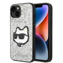 Karl Lagerfeld KLHCP14SG2CPS iPhone 14 6.1 AND quot; silver/silver hardcase Glitter Choupette Patch