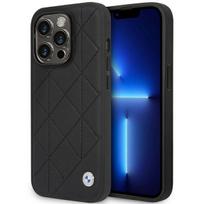 Case BMW BMHCP14L22RQDK iPhone 14 Pro 6.1 AND quot; black/black Leather Quilted