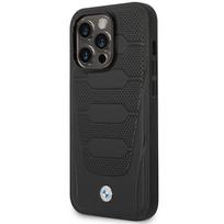 BMW Case BMHMP14X22RPSK iPhone 14 Pro Max 6.7 AND quot; black/black Leather Seats Pattern MagSafe