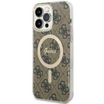 GUESS GUHMP14XH4STW iPhone 14 Pro Max 6.7 AND quot; brown/brown hardcase 4G MagSafe
