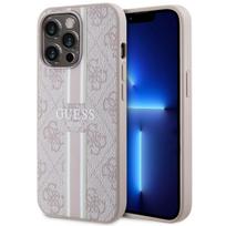 GUESS GUHMP13LP4RPSP iPhone 13 Pro / 13 6.1 AND quot; pink/pink hardcase 4G Printed Stripes MagSafe