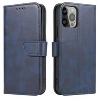 Hurtel Wallet Case with Stand for iPhone 15 Pro Magnet Case - Blue
