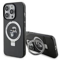 Karl Lagerfeld KLHMP15XHMRSKCK iPhone 15 Pro Max 6.7 AND quot; black/black hardcase Ring Stand Karl AND amp;Choupette MagSafe