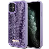 GUESS Sequin Script Metal case for iPhone 11 / Xr - purple