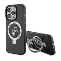 Karl Lagerfeld Ring Stand Karl AND Choupette MagSafe case for iPhone 13 Pro Max - black