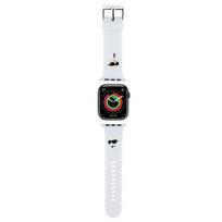 Karl Lagerfeld 3D Rubber Karl AND Choupette Heads strap for Apple Watch 38/40/41mm - white