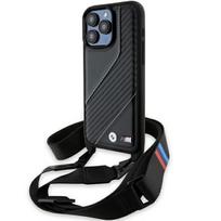 BMW M Edition Carbon Stripe  AND amp; Strap case for iPhone 15 Pro Max - black