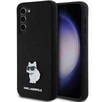 Karl Lagerfeld Silicone Choupette Metal Pin case for Samsung Galaxy S23+ - black
