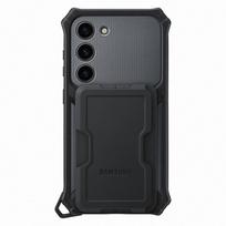 SAMSUNG [RETURNED ITEM] Rugged Gadget Case for Galaxy S23 Rugged Cover Ring Holder Stand gray (EF-RS911CBEGWW)